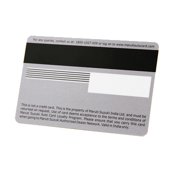 Credit Card Size PVC Magnetic Stripe Card